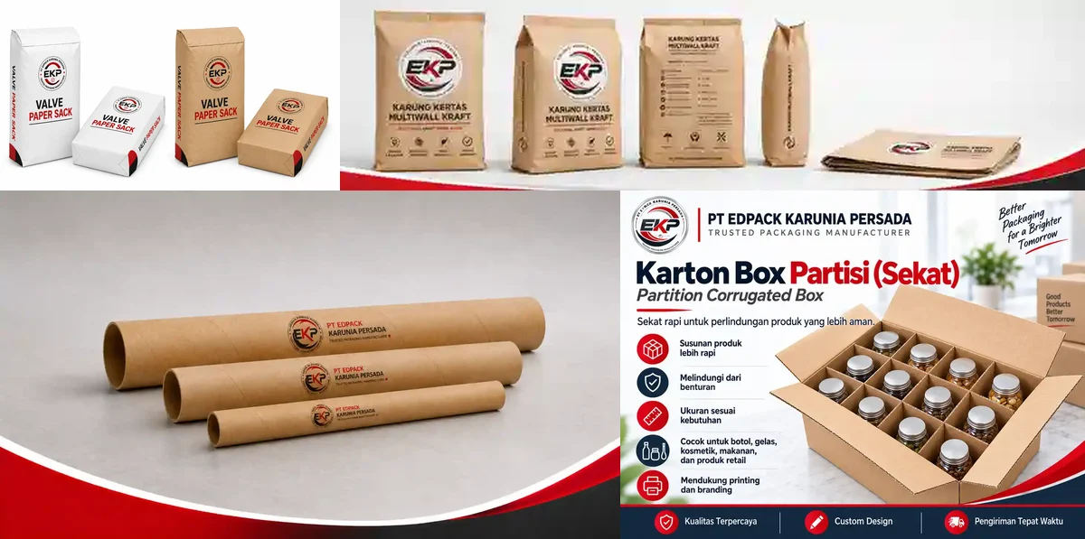 Kemasan Kertas - beberapa produk perwakilan