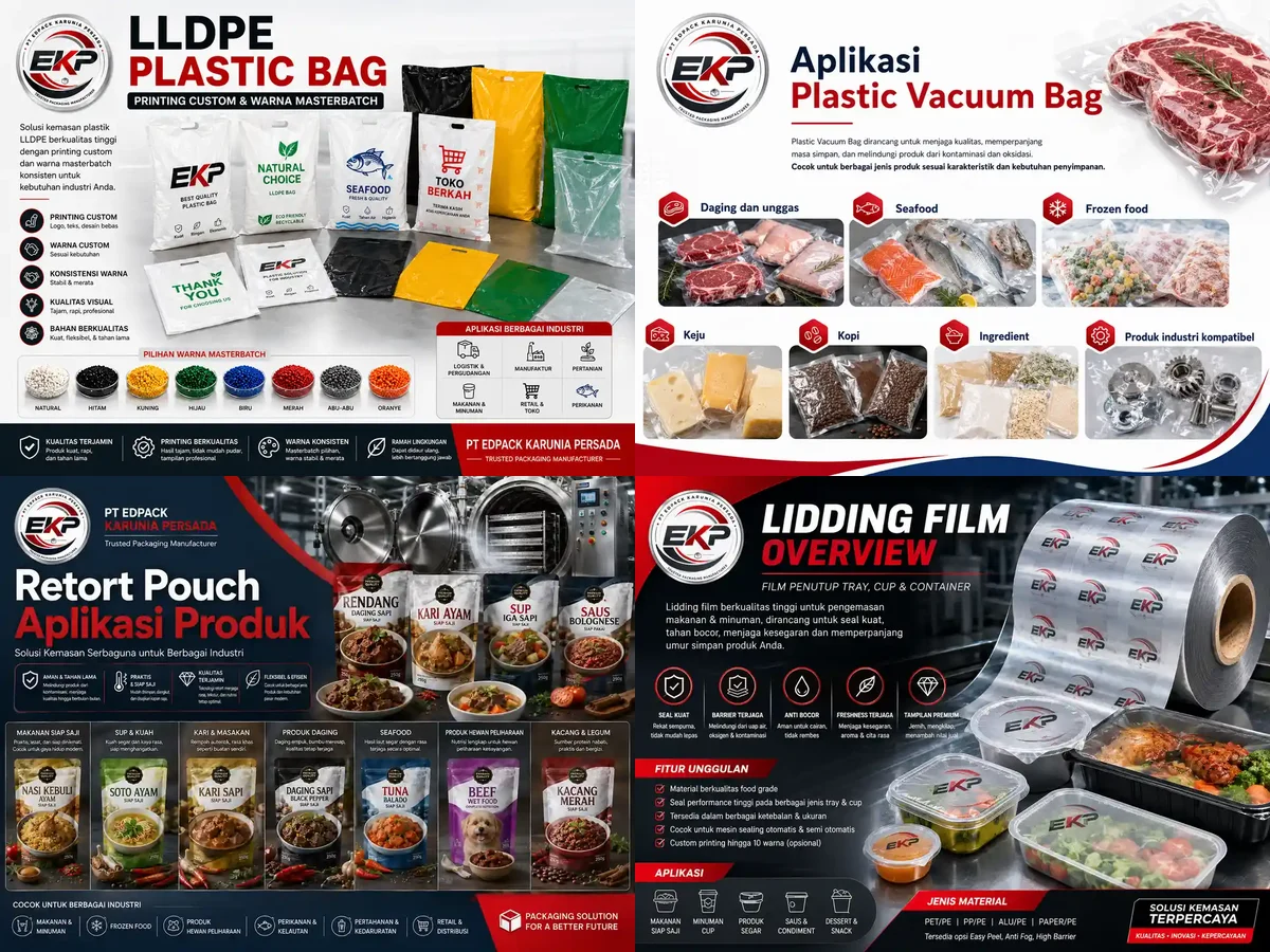 Heat Sealable - beberapa produk perwakilan