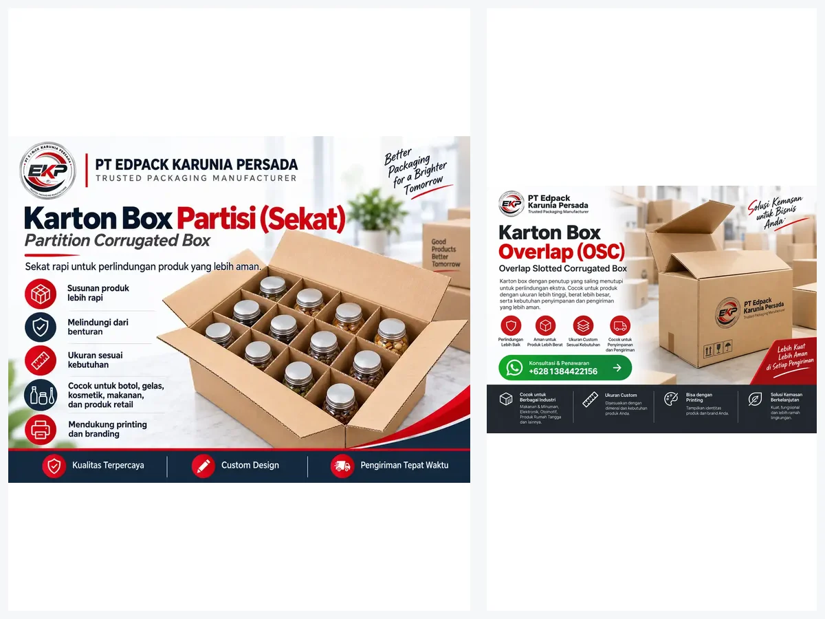 Penutupan Box - beberapa produk perwakilan
