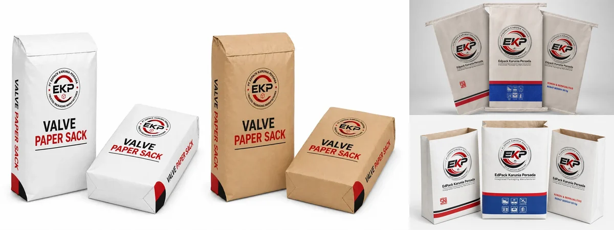 Tipe Karung Kertas - beberapa produk perwakilan