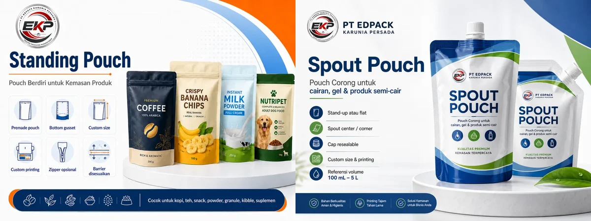 Pouch & Premade Packaging - beberapa produk perwakilan