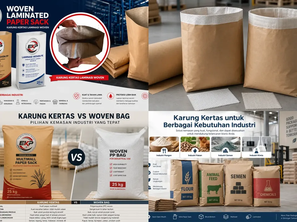 Laminasi Woven untuk Kemasan Industri - beberapa gambar perwakilan