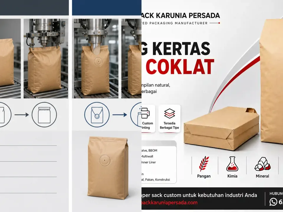 Pelajari Kemasan Berdasarkan Warna: Karung Kertas Kraft - beberapa gambar perwakilan