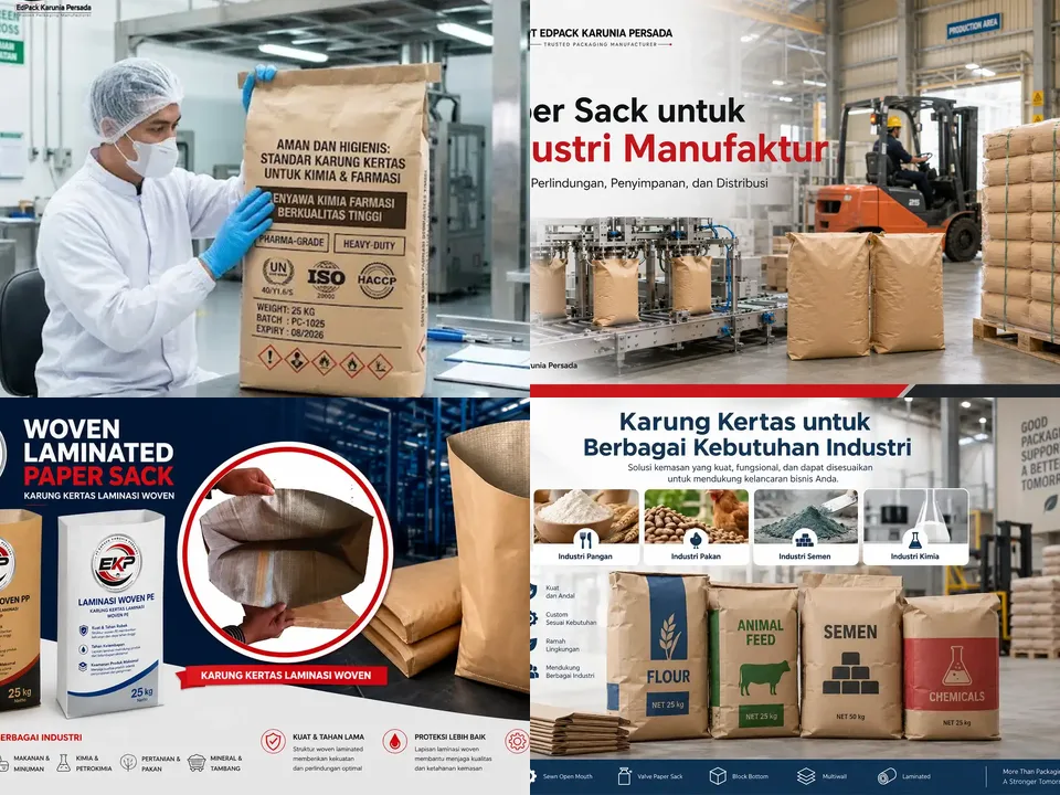 Kemasan Industri Untuk Produk Curah Kering - beberapa gambar perwakilan