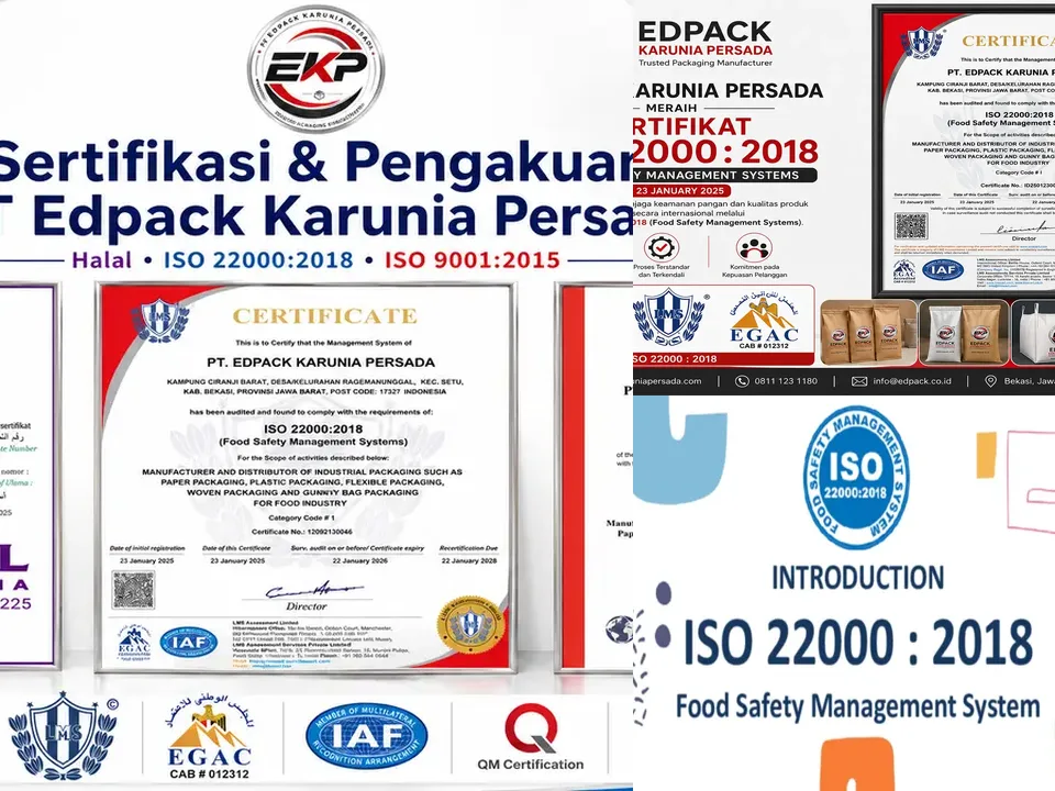 ISO 22000:2018 - beberapa gambar perwakilan