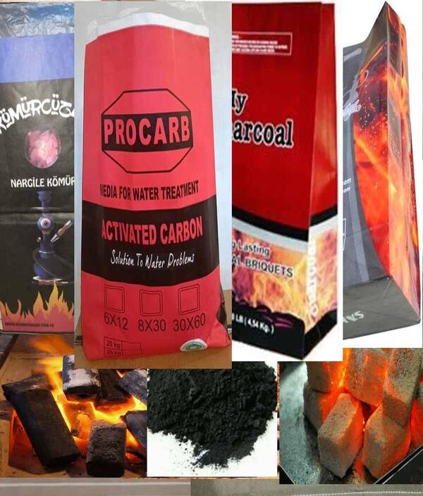 Karung Kertas Arang - Charcoal Paper Sack - Charcoal Paper Bag Kualitas terbaik Paper Sack arang charcoal