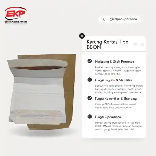 Karung Kertas Tipe BBOM - Edpack Karunia Persada