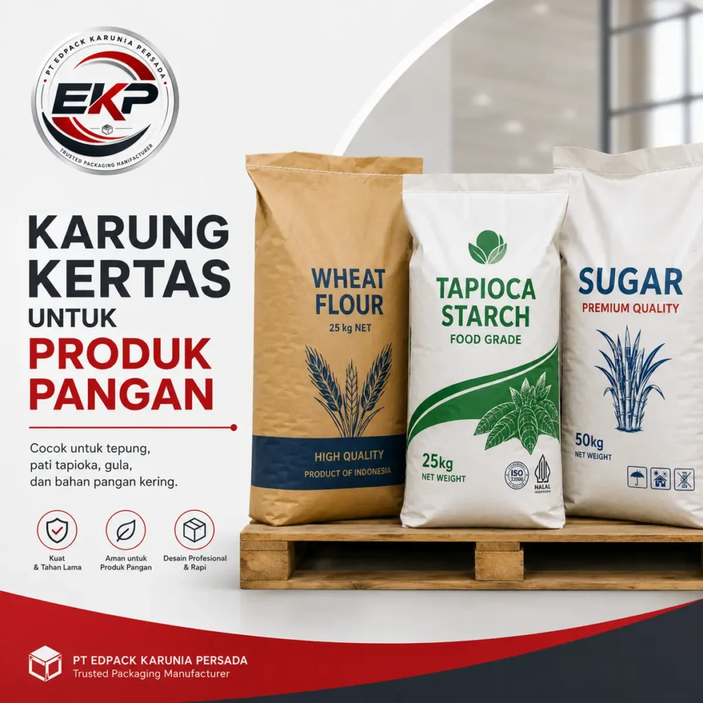 Karung Kertas untuk Industri Pangan: Tipe, Material, Keamanan, dan Pemilihan Spesifikasi