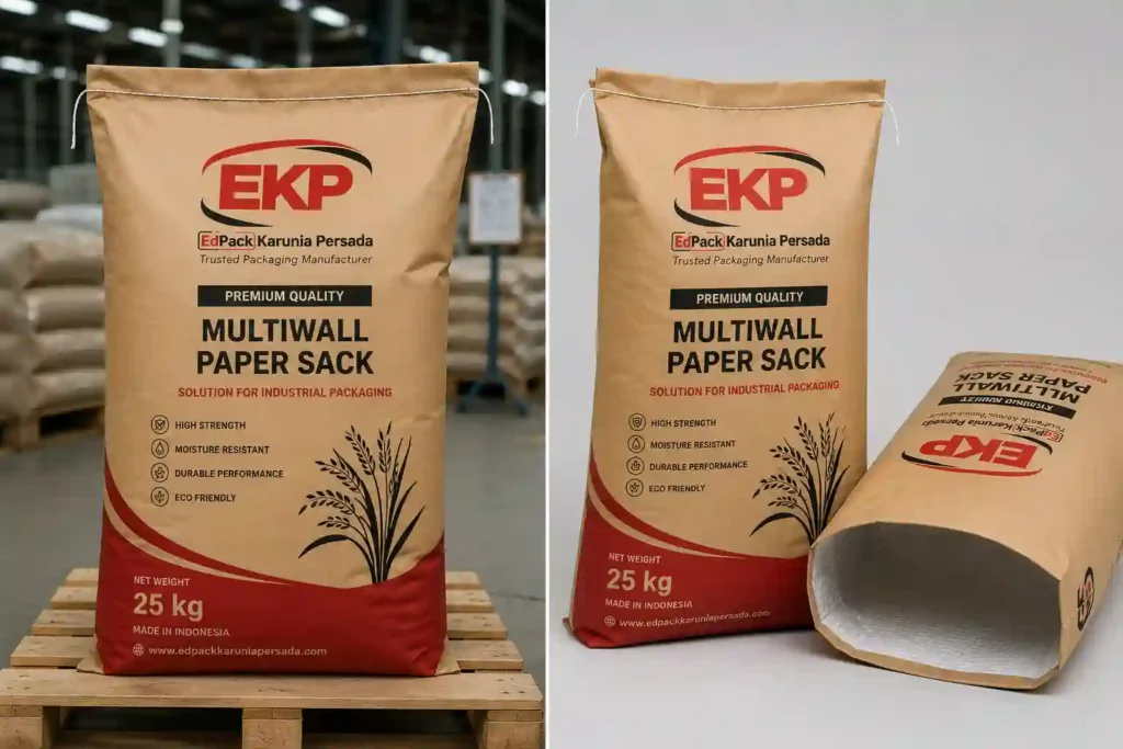Mengenal Karung Kertas (Paper Sack) dan Perannya dalam Industri Manufaktur 1 produk karung kertas paper sack untuk industri manufaktur