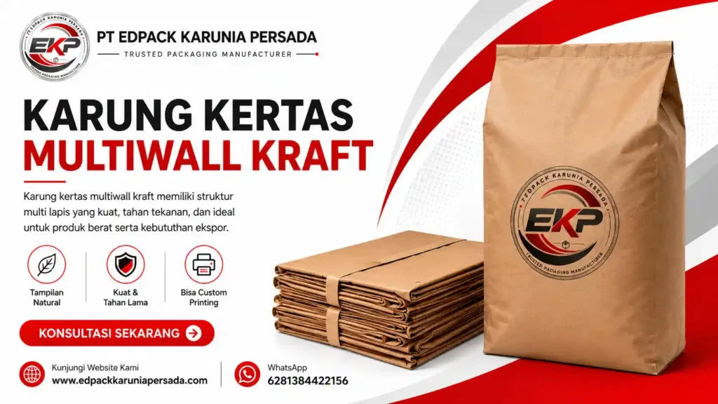 Karung Kertas Multilayers untuk Kemasan Industri 1 Karung kertas multilayers untuk kemasan Industri
