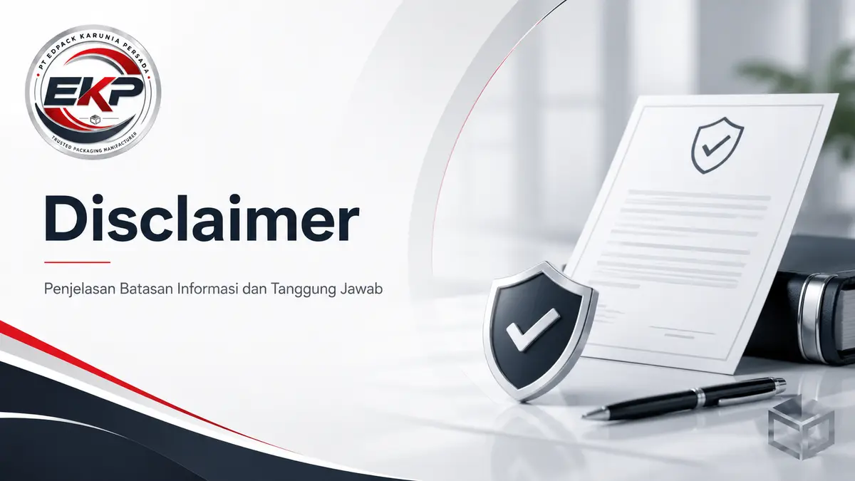 Disclaimer 6 Disclaimer PT Edpack Karunia Persada