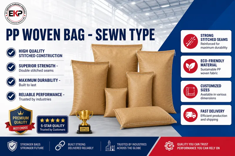 Paper Sack vs Woven Bag: Perbedaan, Keunggulan, dan Cara Memilih 7 PP woven bag sewn type