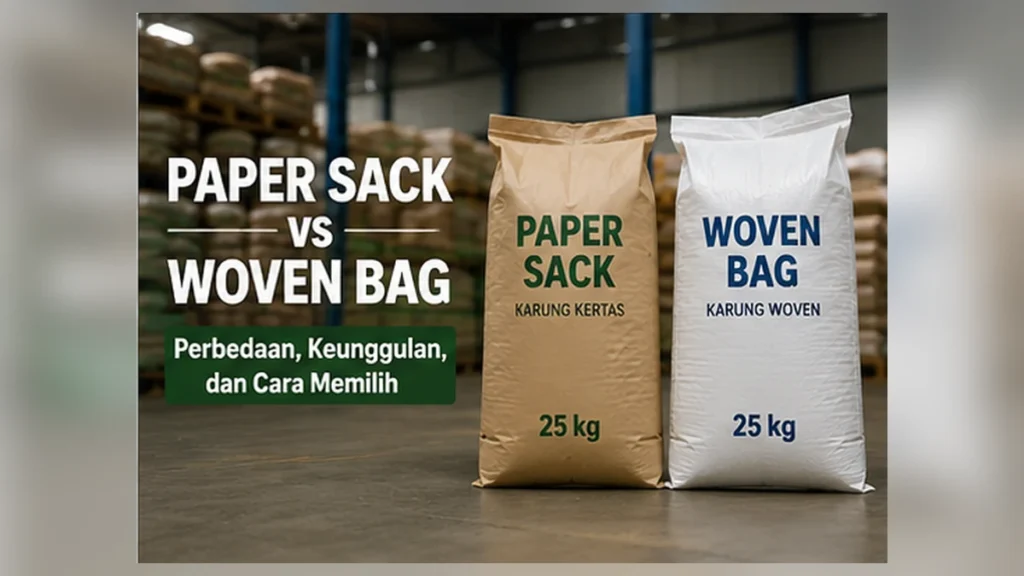Paper Sack vs Woven Bag: Perbedaan, Keunggulan, dan Cara Memilih 4 Perbandingan paper sack dan woven bag untuk kemasan industri
