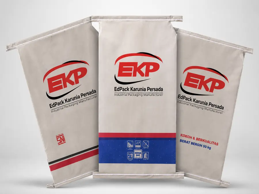 Karung Kertas Tipe Jahit - Sewn Paper Sack 11 Karung kertas tipe jahit bawah dan atas dengan katup