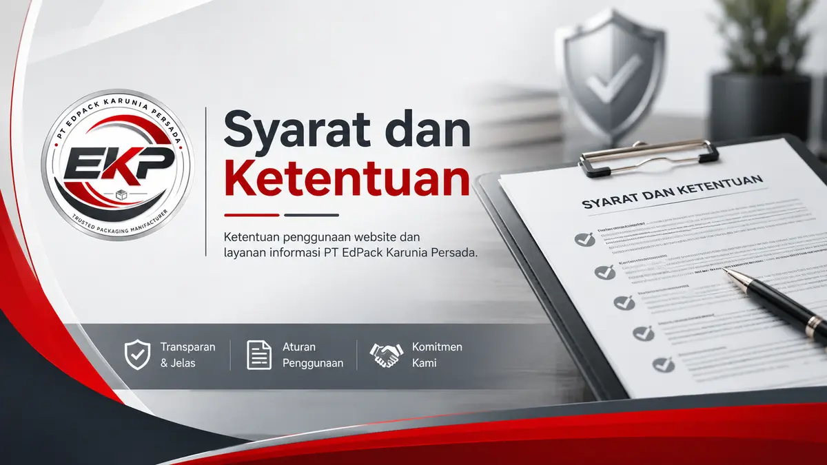Syarat dan Ketentuan 6 Banner Syarat dan Ketentuan PT Edpack Karunia Persada