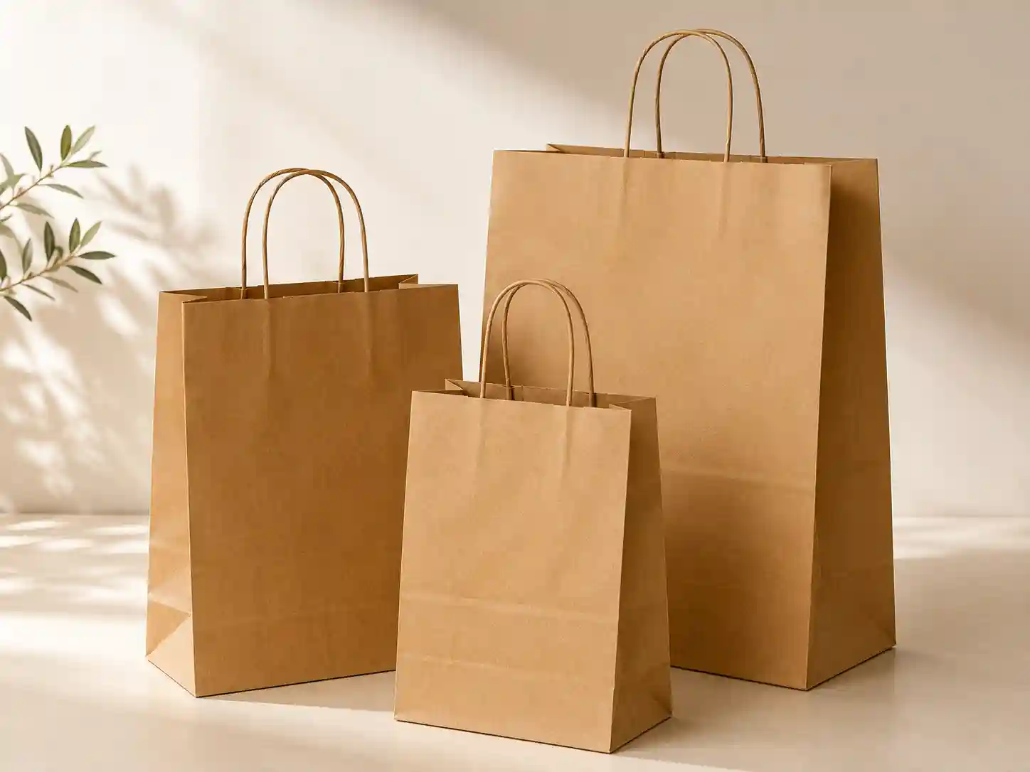 Brown Kraft Shopping Bag - Tas Belanja - Kantong Kertas Kraft Coklat 3 Brown Kraft Shopping Bag plain kantong kertas kraft coklat