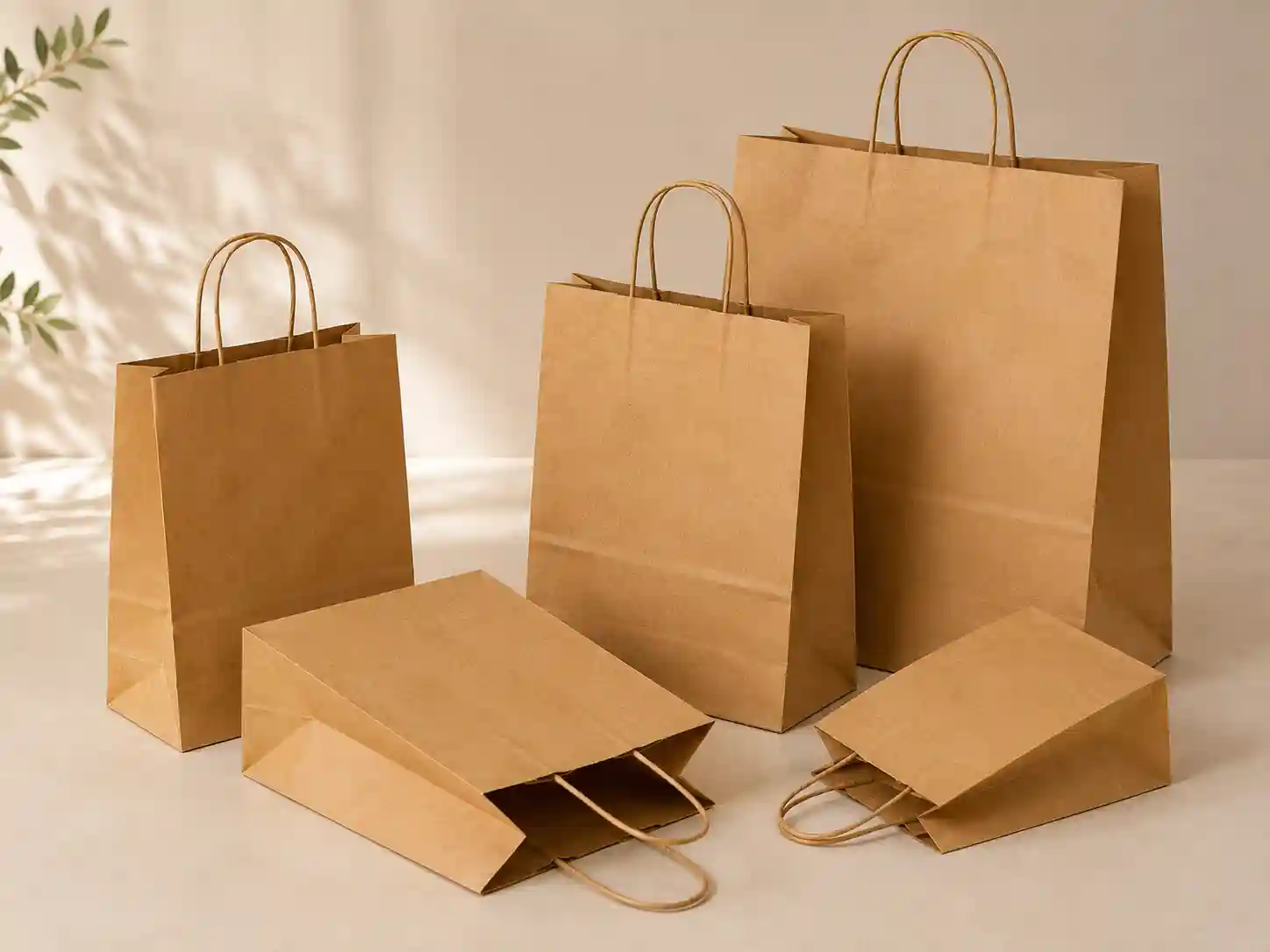 Brown Kraft Shopping Bag - Tas Belanja - Kantong Kertas Kraft Coklat 4 Brown Kraft Shopping Bag custom printed kantong kertas kraft coklat