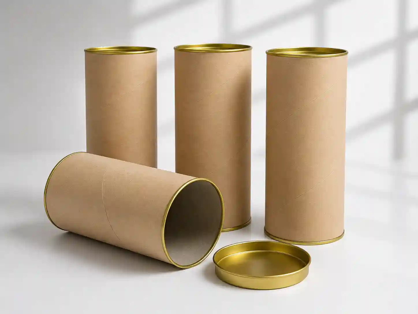 Paper Can - Tabung - Tube Kertas dengan Penutup Logam - Kaleng 3 Paper Can plain tabung atau selongsong kertas silinder dengan sambungan