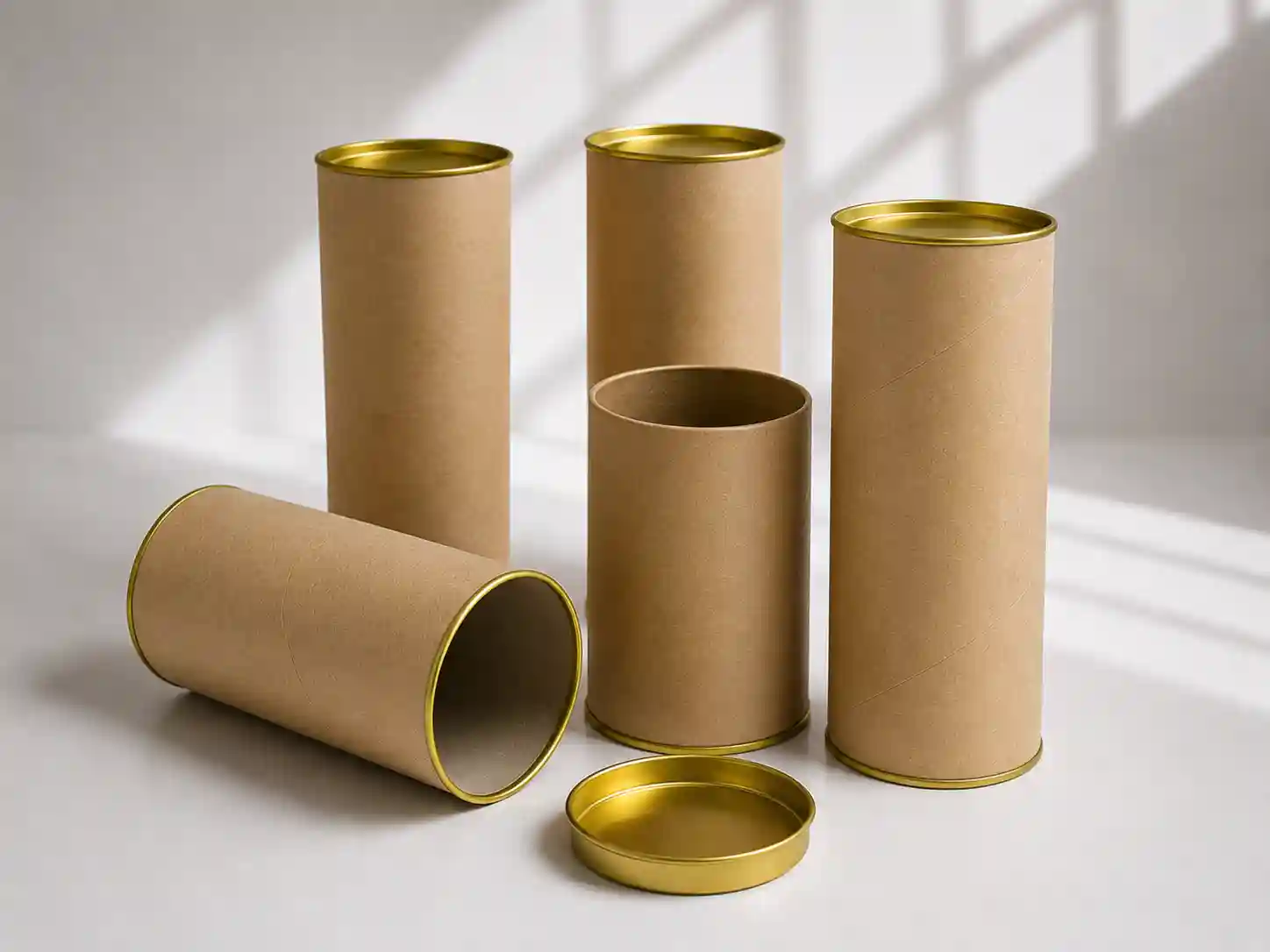 Paper Can - Tabung - Tube Kertas dengan Penutup Logam - Kaleng 4 Paper Can custom printed tabung atau selongsong kertas silinder dengan sambungan