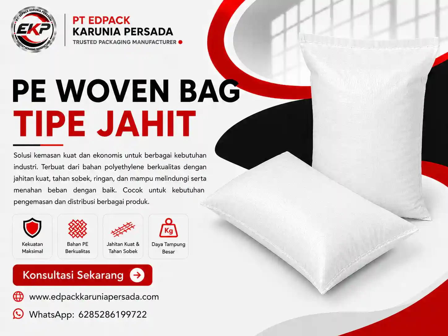 PE Woven Bag Tipe Jahit - Sewn PE Woven Bag 6 PE Woven Bag Tipe Jahit Sewn PE Woven Bag EdPack