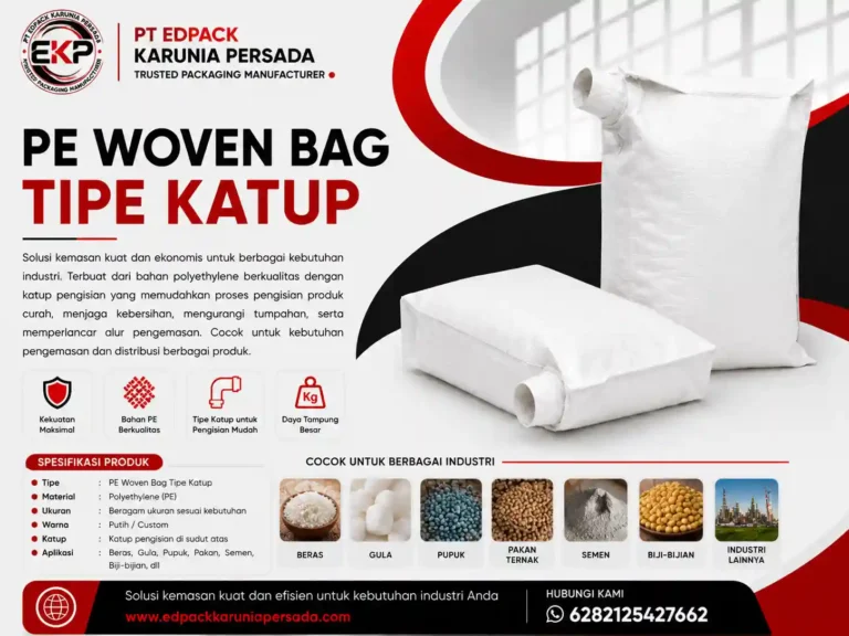 PE Woven Bag Tipe Katup – Valve PE Woven Bag