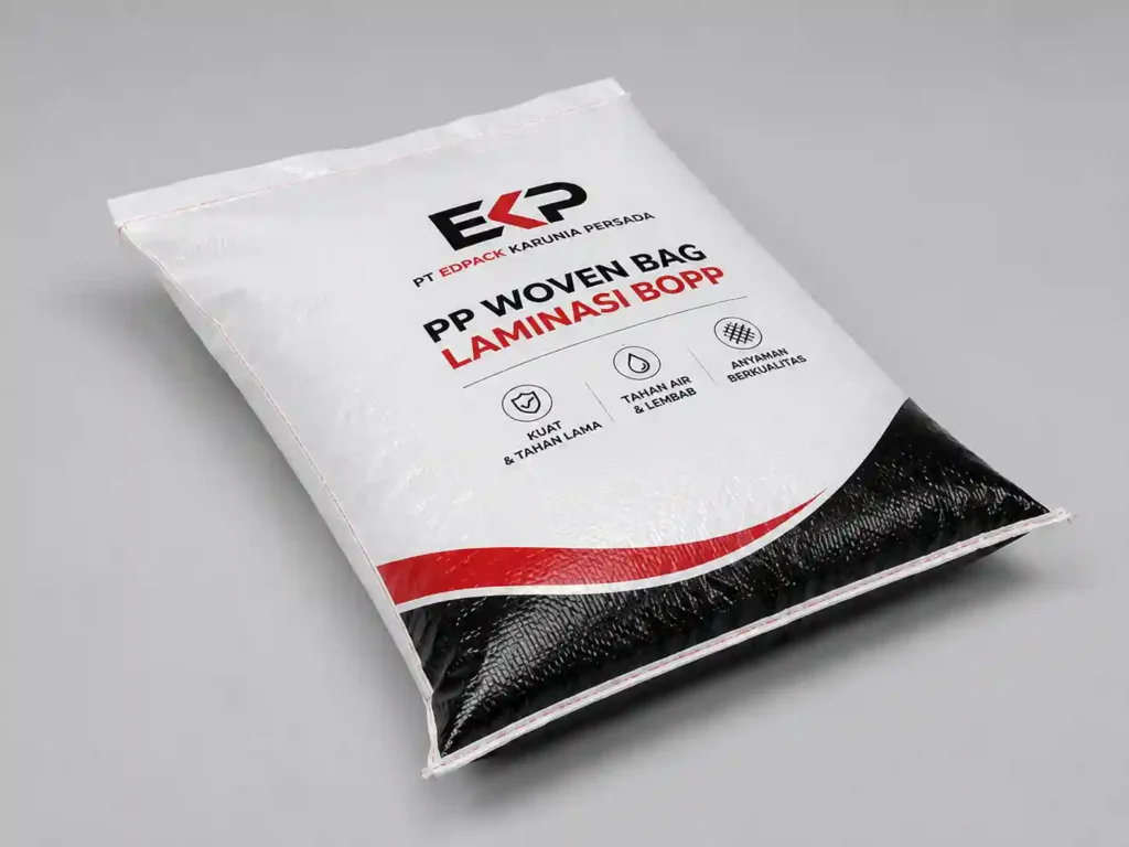 Woven Bag untuk Kemasan Industri: Material, Konstruksi, dan Cara Memilih 5 pp woven bag laminasi bopp bopp laminated pp woven bag edpack karunia persada model 2