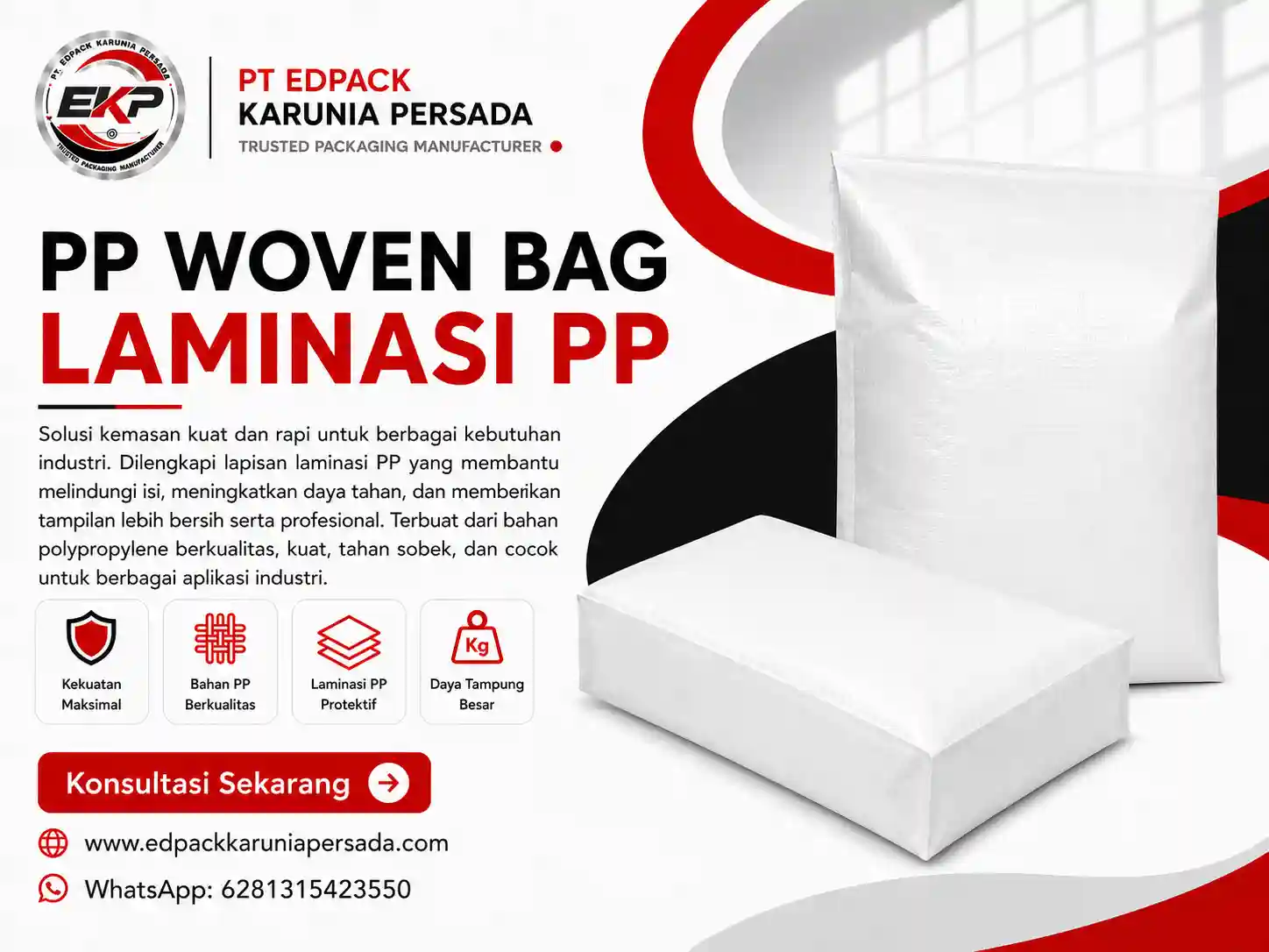 PP Woven Bag Laminasi PP PP Laminated Woven Bag EdPack