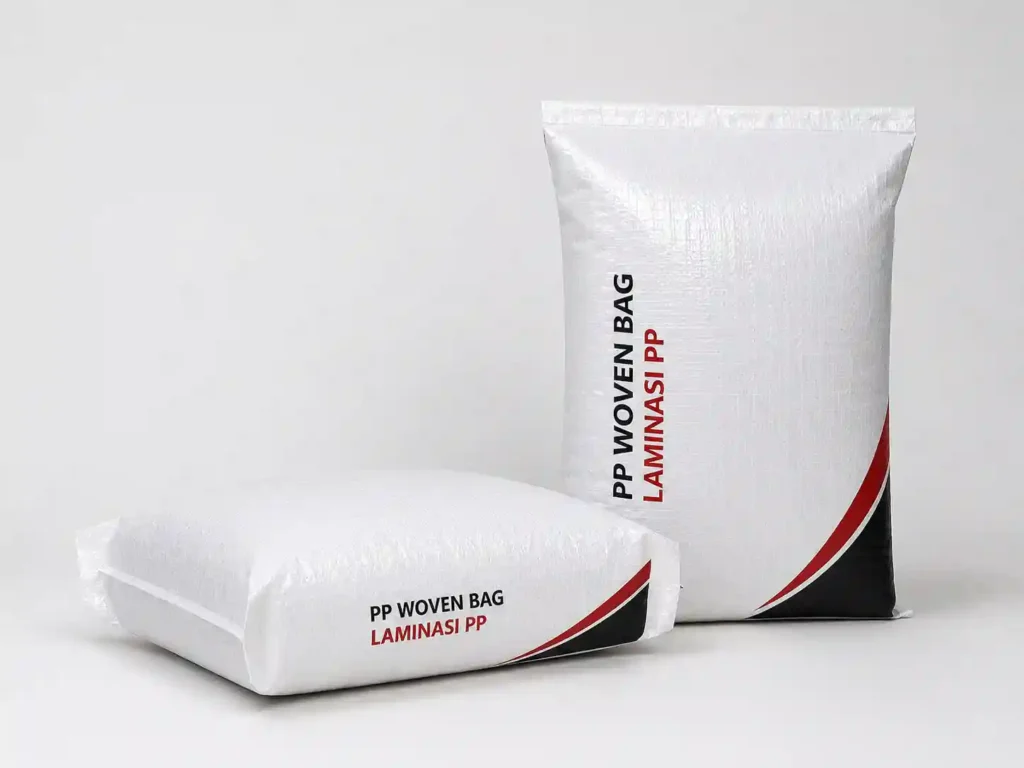 PP woven bag laminasi PP untuk membantu containment produk