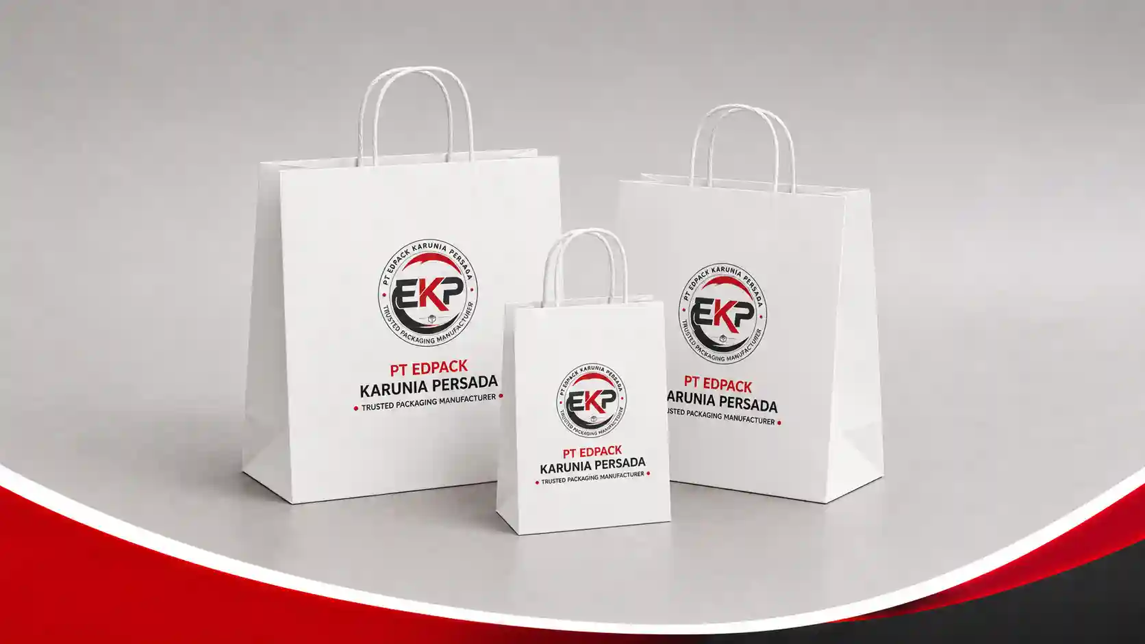 white kraft shopping bag - tas belanja - kantong kertas kraft putih - feature image edpack persada