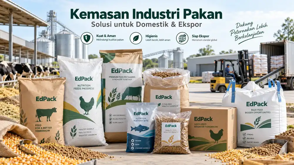 Gabungan Paper Sack, Woven Bag, PE Liner, Flexible Packaging dan FIBC untuk industri pakan